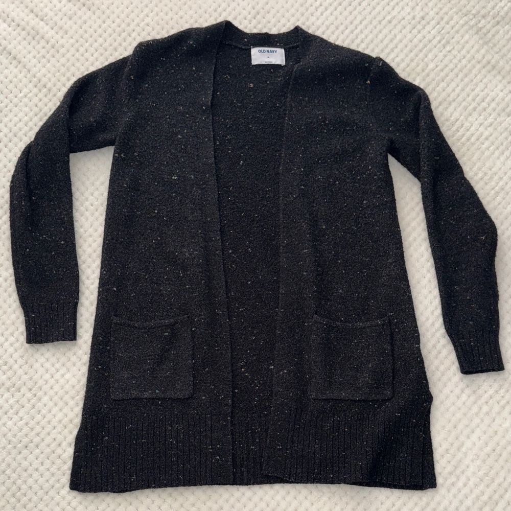 Old Navy Women's Charcoal Cardigan Sweater